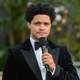 Trevor Noah hosting the 2021 Grammy Awards.